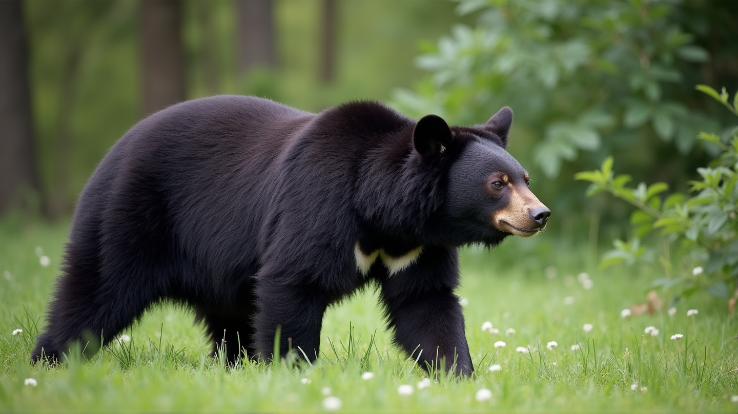 Avistamiento de Oso Negro Herido en Grandview Despierta Preocupación