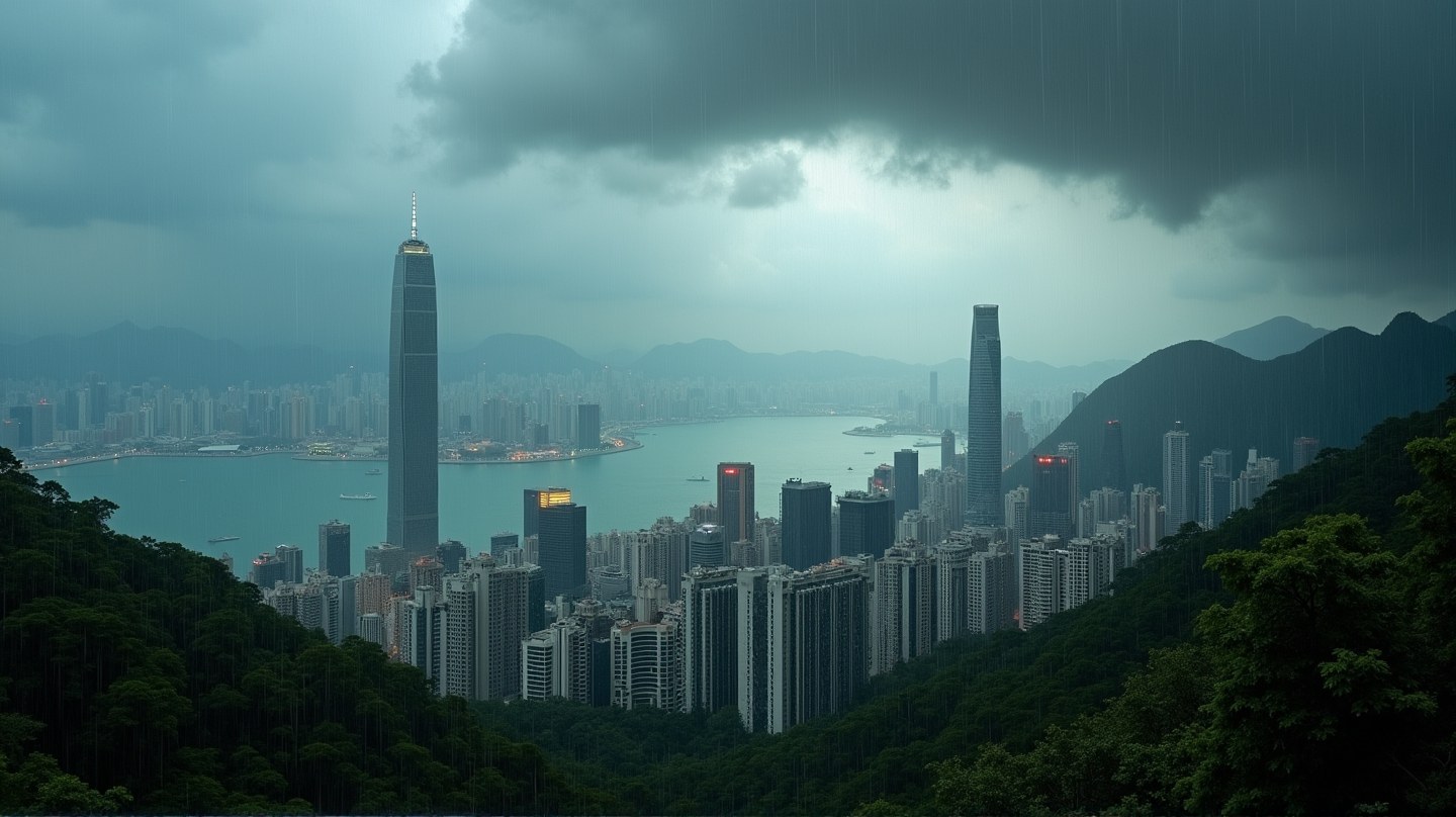 El Tifón Wipha se Debilita: Hong Kong Reduce la Señal T10
