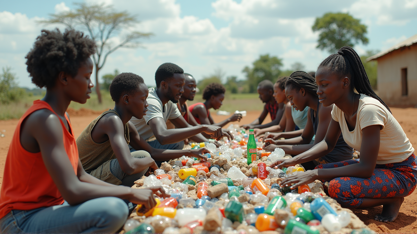 Coca-Cola da un paso adelante: Un movimiento importante para abordar el desperdicio de plástico en África