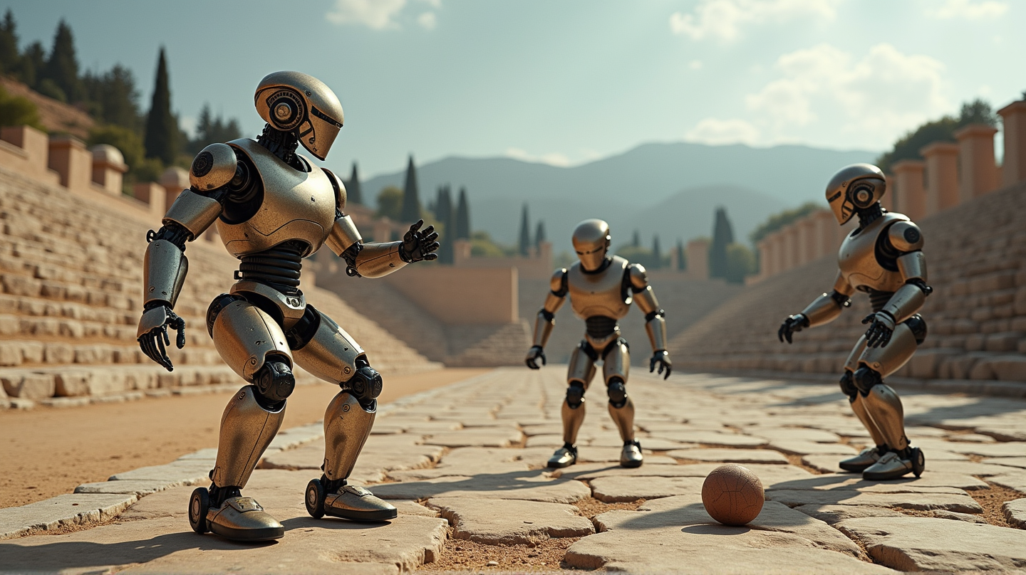 Los robots asombran en Olimpia, pero enfrentan el desafío de la IA