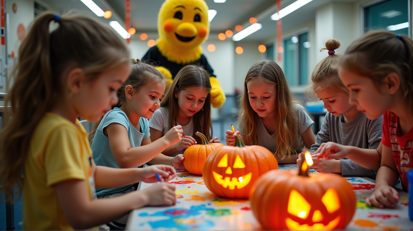 Creatividad Espeluznante: Calabazas Rosadas Iluminan el Hospital Joe DiMaggio