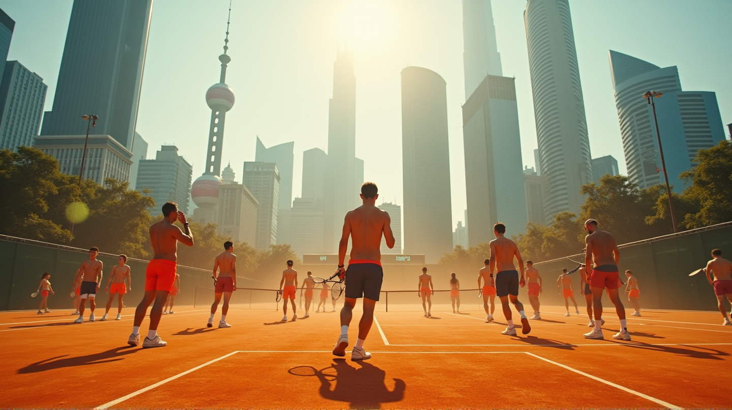 Las Pistas de Tenis se Convierten en Hornos: Jugadores en Peligro por el Sofocante Calor de Shanghái