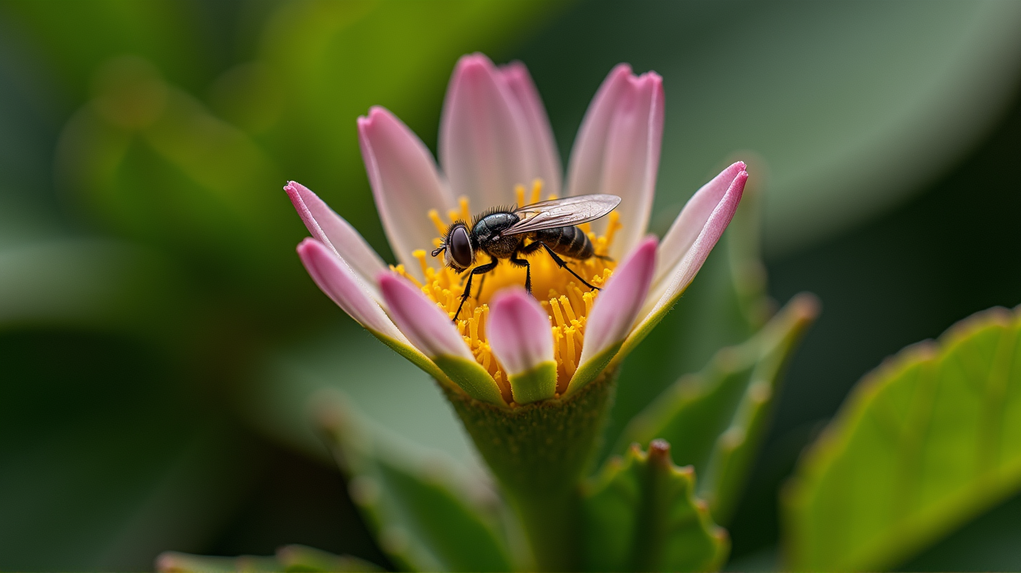 La Flor Japonesa que Engaña a las Moscas con el Truco Mágico del Olor de Hormiga