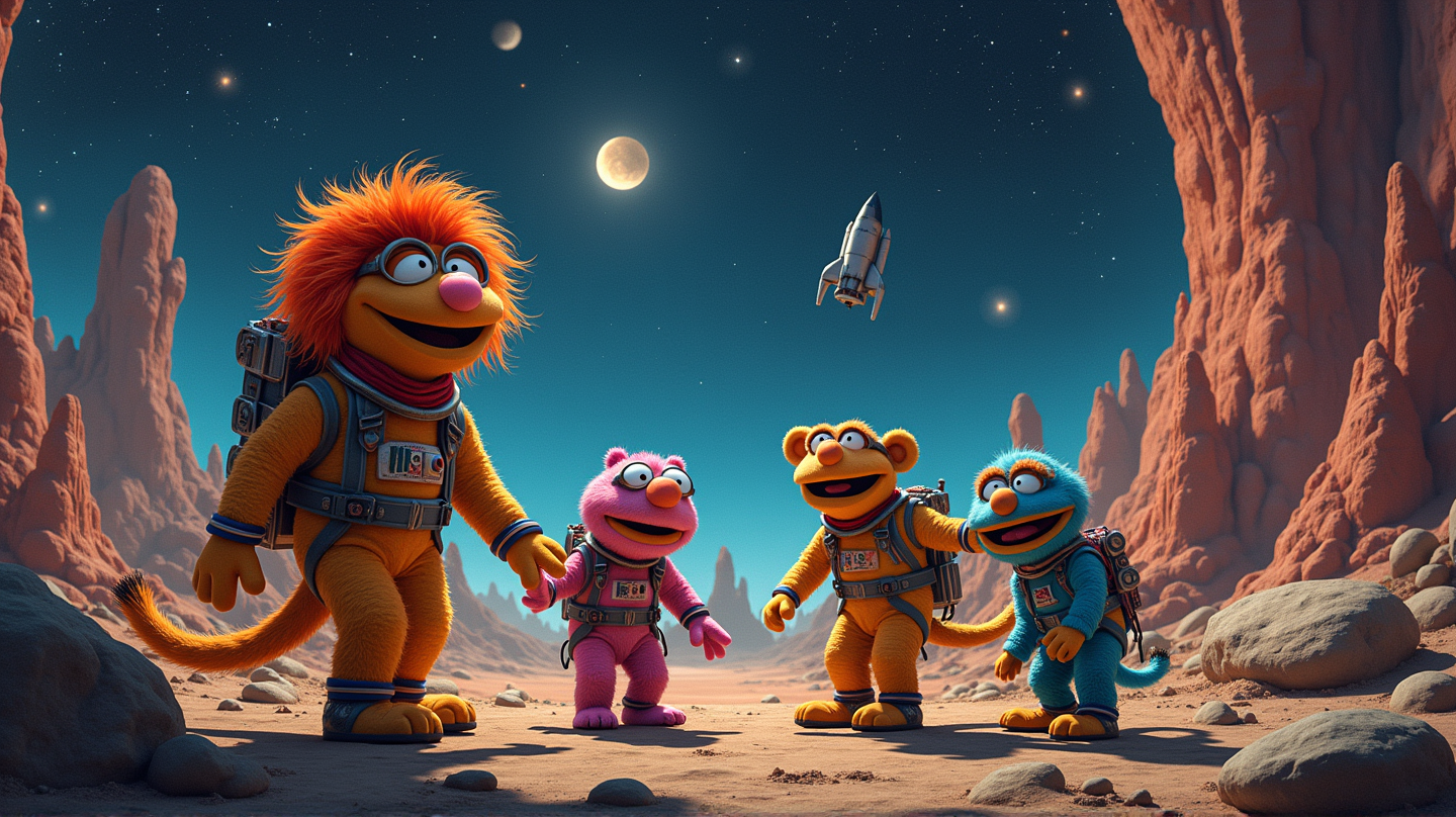 Fraggle Rock explora la frontera final en el Centro Espacial Kennedy