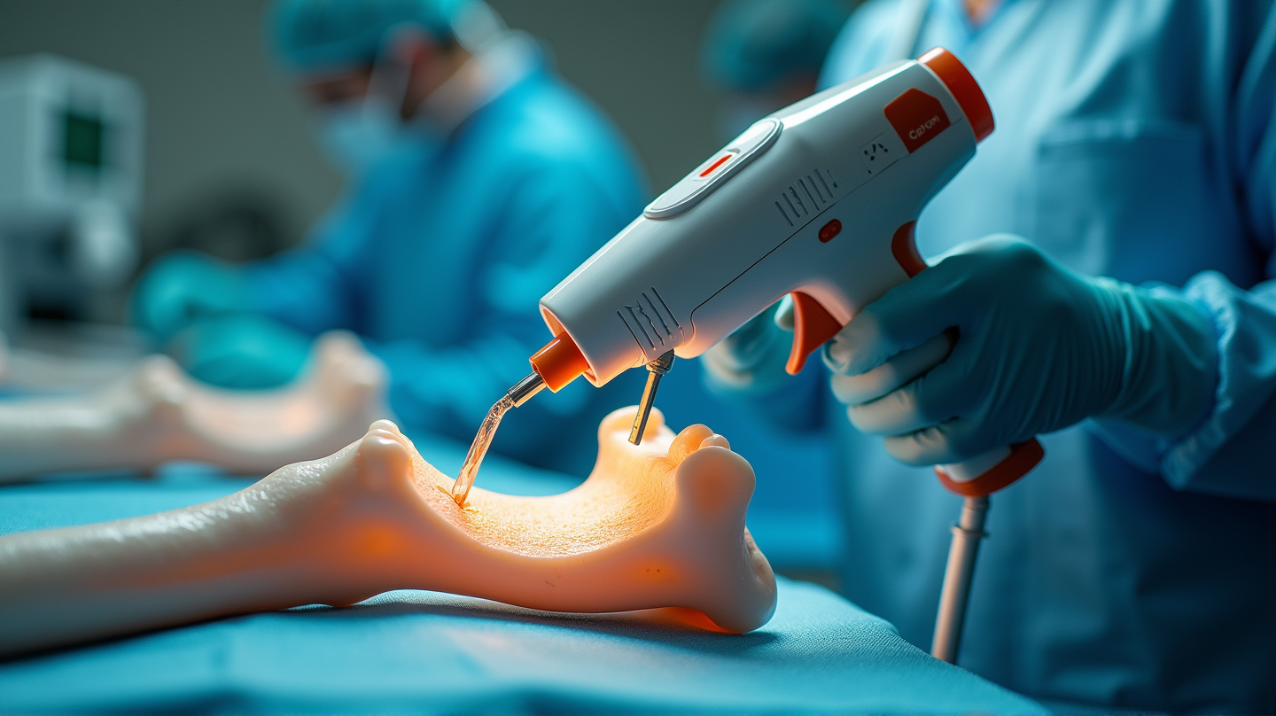 La Pistola de Pegamento se Convierte en Sanadora: Emerge Tecnología Revolucionaria para Reparar Huesos