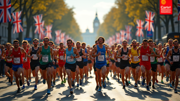 Recuerdos del Maratón: Sol Abrasador y Corredores Apasionados en el Evento de Londres 2025