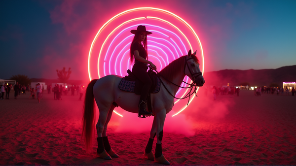 Cómo las Celebridades convirtieron el Desert Disco de NYLON en un Paraíso de 'Chicas de Caballos'