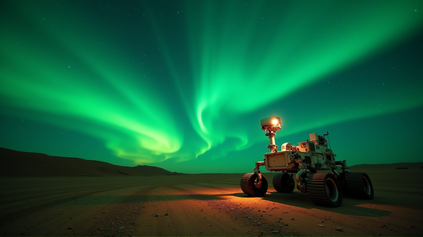 Noches marcianas brillan con la primera aurora capturada por Perseverance