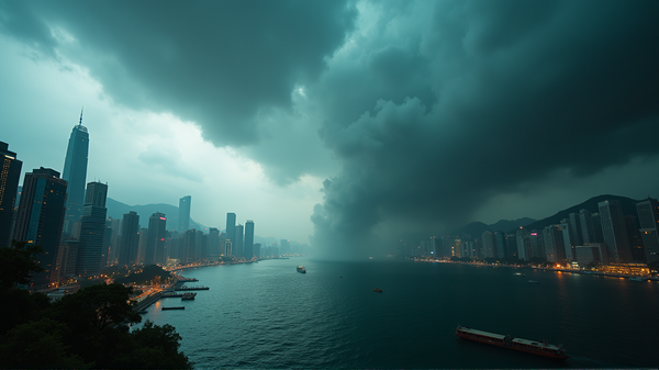 El tifón Wipha desata la máxima alerta de tormenta en Hong Kong