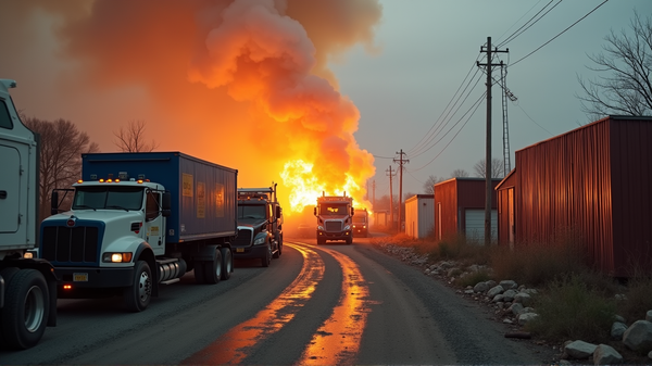 Incendio en la Planta de Reciclaje Causa Retrasos en la Recolección de Basura
