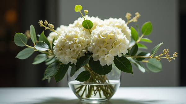 Elegancia sin Esfuerzo: Crea un Centro de Mesa Chic con Hortensias Usando Solo Tres Ingredientes
