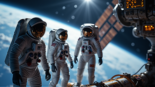 Astronautas de EE.UU., Japón y Rusia se acoplan exitosamente en la EEI