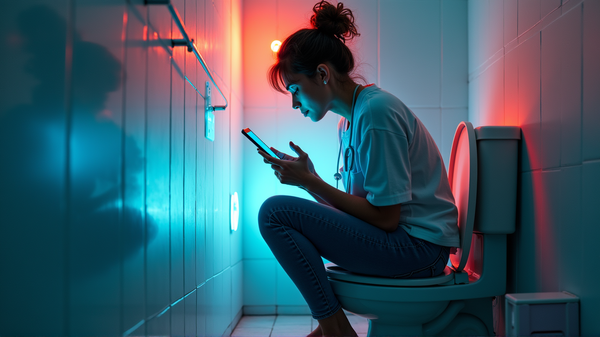 El sorprendente riesgo de usar el móvil en el baño: ¿Son los smartphones los causantes de las hemorroides?