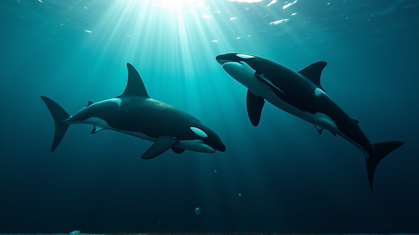 Orcas Desatan Tácticas Ingeniosas: Girando a los Jóvenes Tiburones Blancos para un Banquete