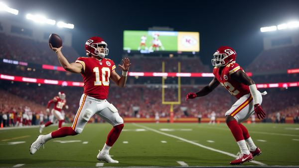 La magia de Patrick Mahomes: una jugada de 33 yardas atrapa a Hollywood Brown sin esfuerzo